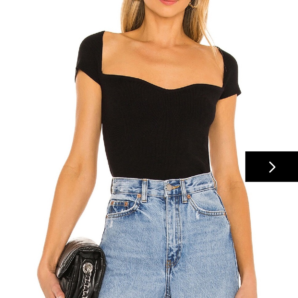 Black Superdown - rachelle knit top